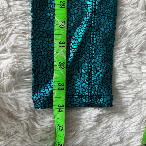 Mosaic Metallic Print Leggings - Picture 5 of 6